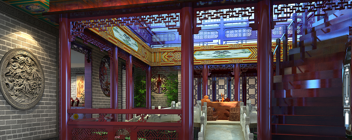 北京灣高端中式商務(wù)會所裝修設(shè)計效果圖