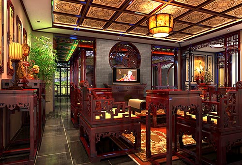 上海中式設(shè)計(jì)會(huì)所——“唐風(fēng)宮廷式”的臻萃之境