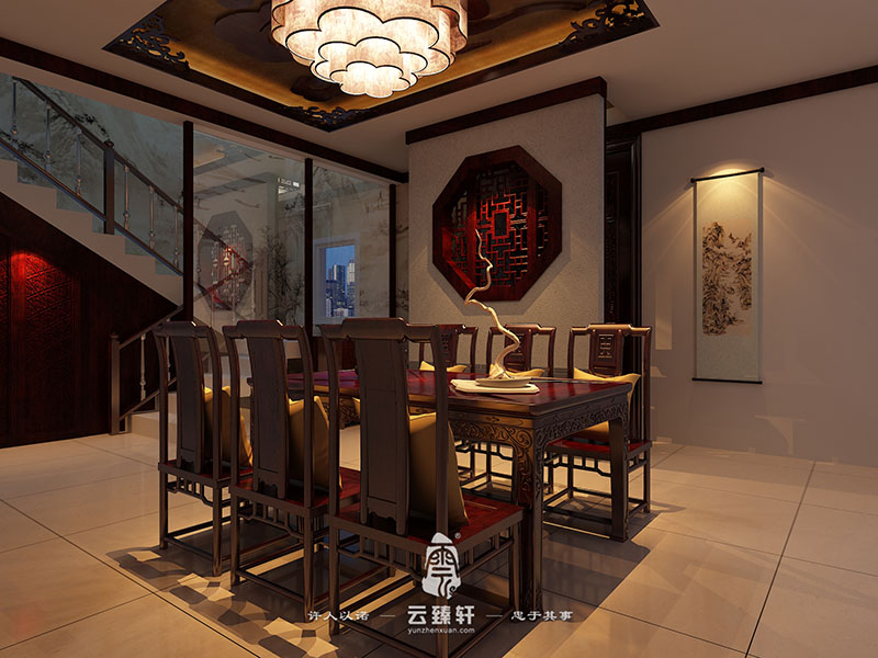 紅木餐桌的展示保養