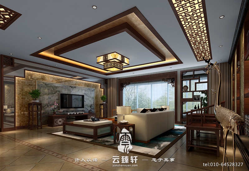 簡(jiǎn)約中式家裝效果圖裝修