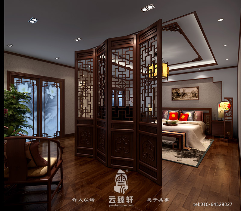 簡約中式風格臥室