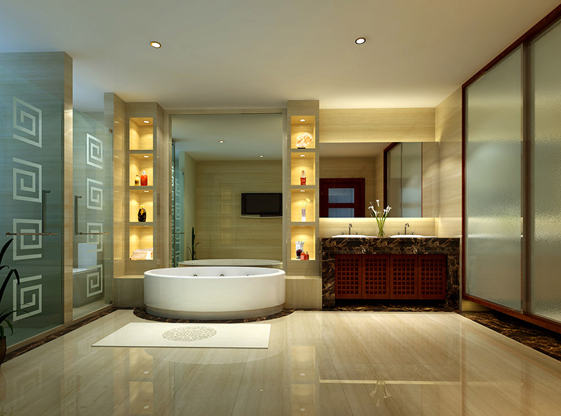 中式裝修衛浴室間設計