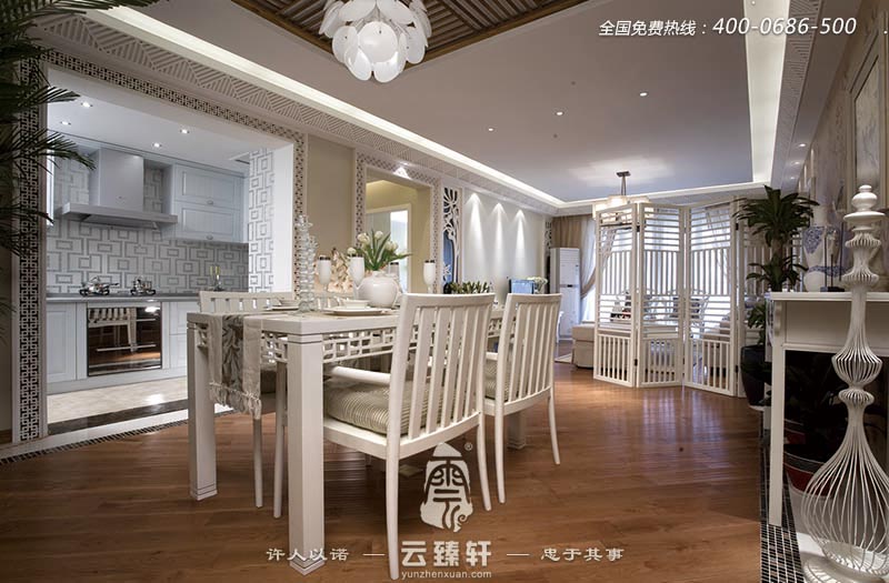 客廳柔美雅致中式設(shè)計(jì)樣板間