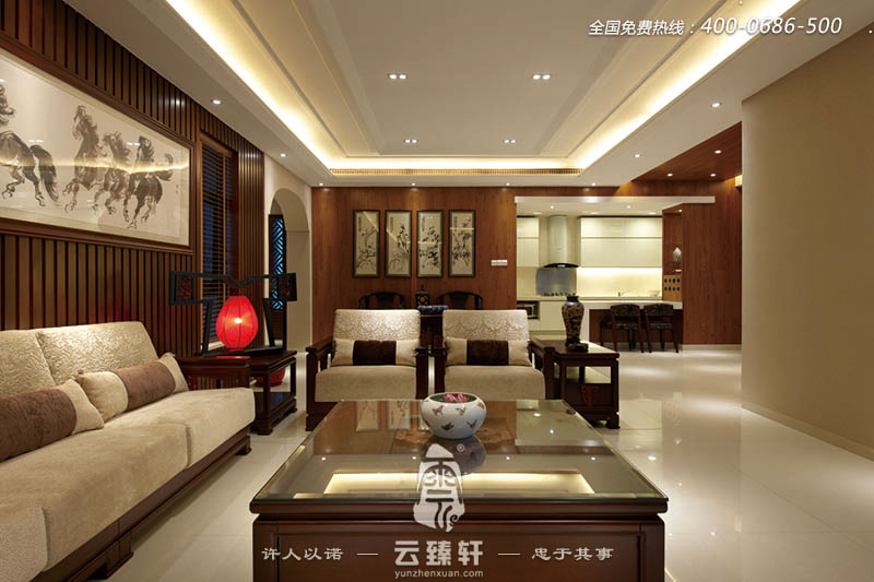 極具人文氣質的現代中式風格裝修效果圖