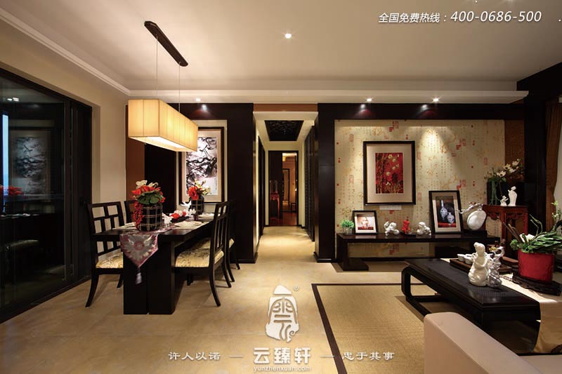 客廳、餐廳的通透空間