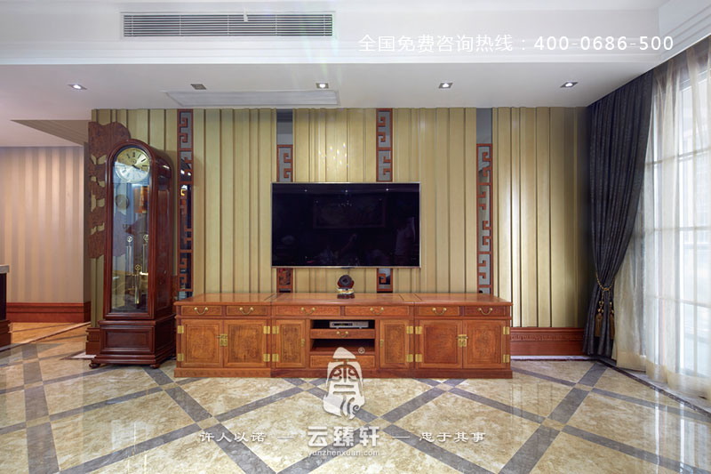 古典中式設(shè)計(jì)電視背景墻的裝修