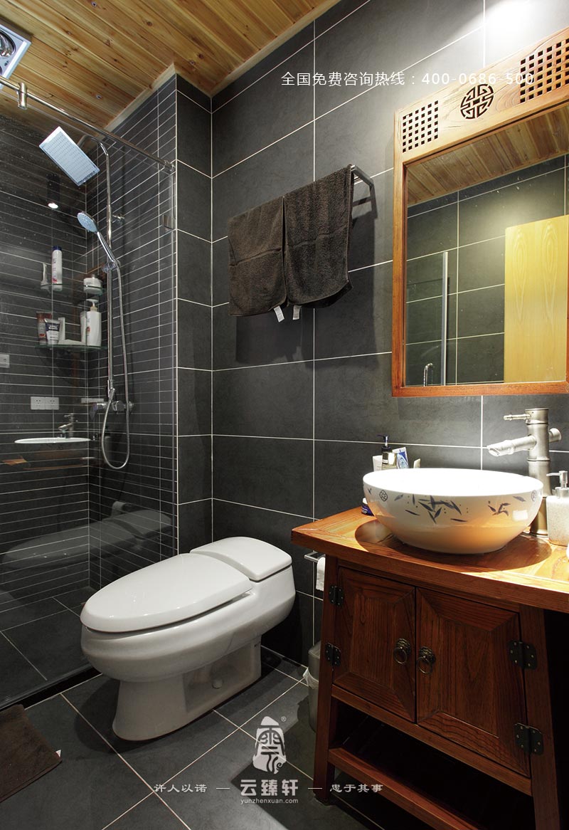 新中式衛(wèi)生間裝修效果