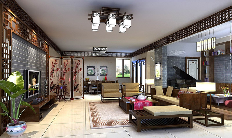 享受家居室內(nèi)中式裝修，也要講究音律美  