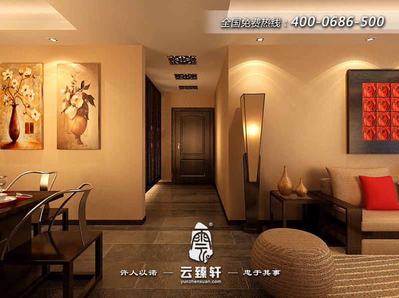 新中式過道裝修