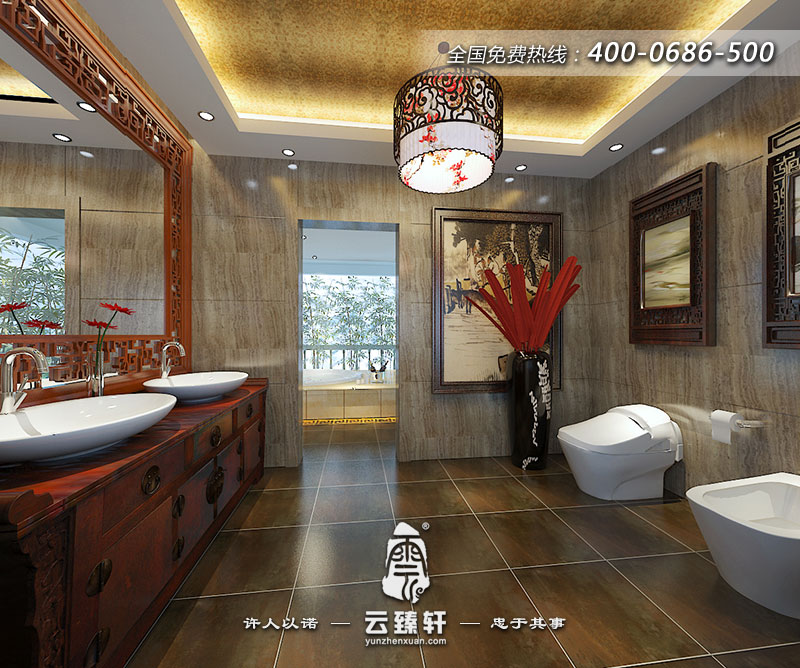 清潔典雅的衛生間裝修效果圖