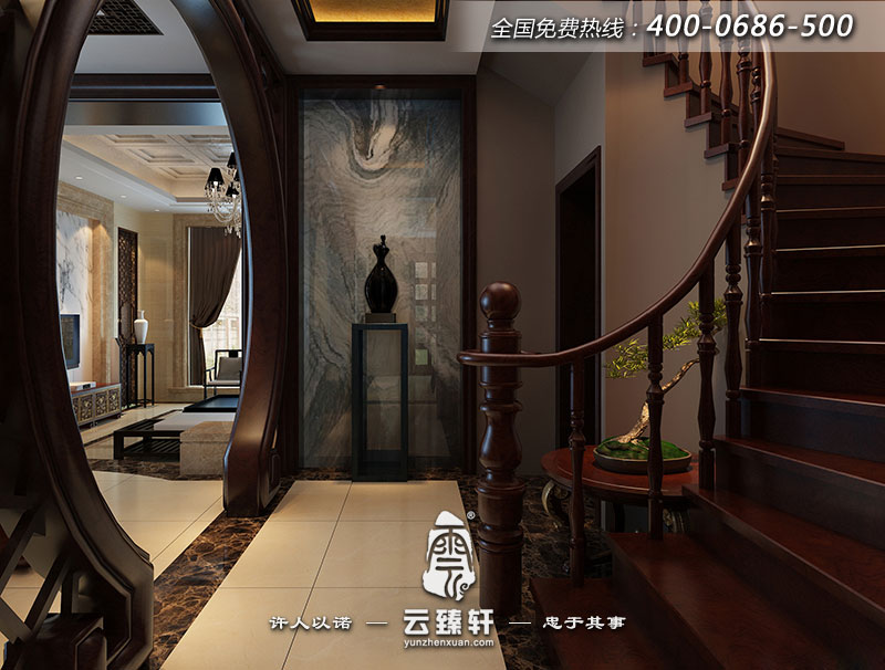 中式設計的客廳