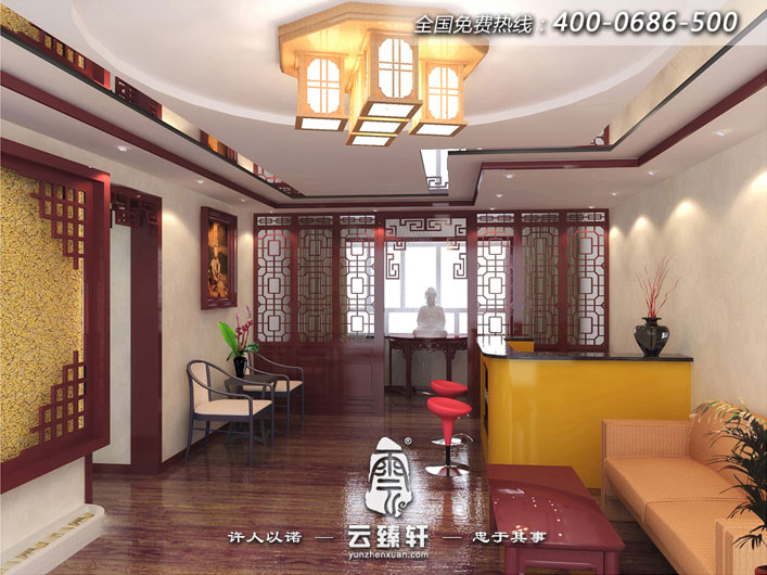 美容養生會所的前臺大廳