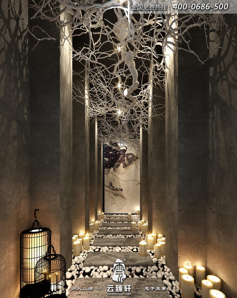 會(huì)所的廊道區(qū)