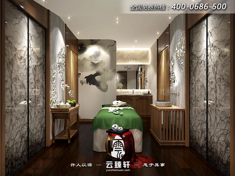 SPA專區(qū)的VIP包房裝修效果圖