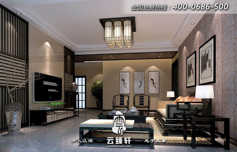 中式客廳裝修實(shí)景圖