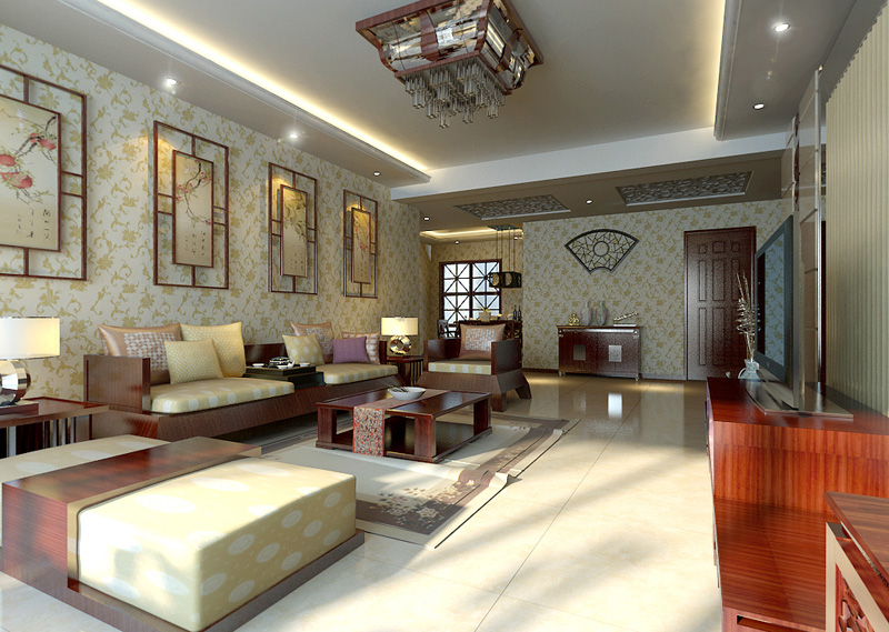 現代中式裝修效果圖