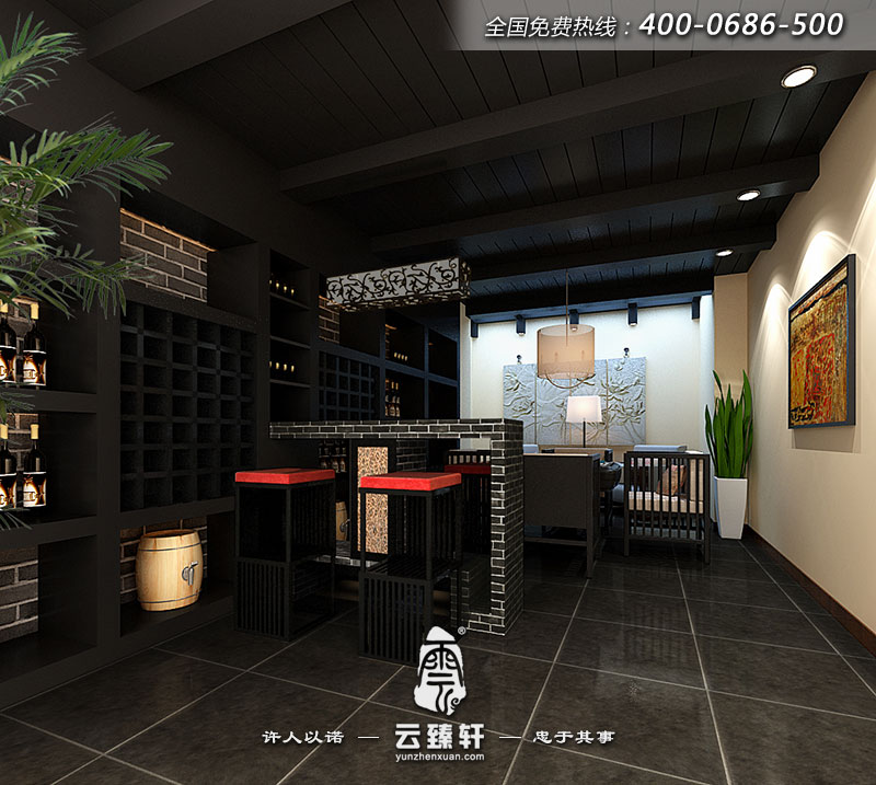 茶樓包廂設(shè)計效果圖