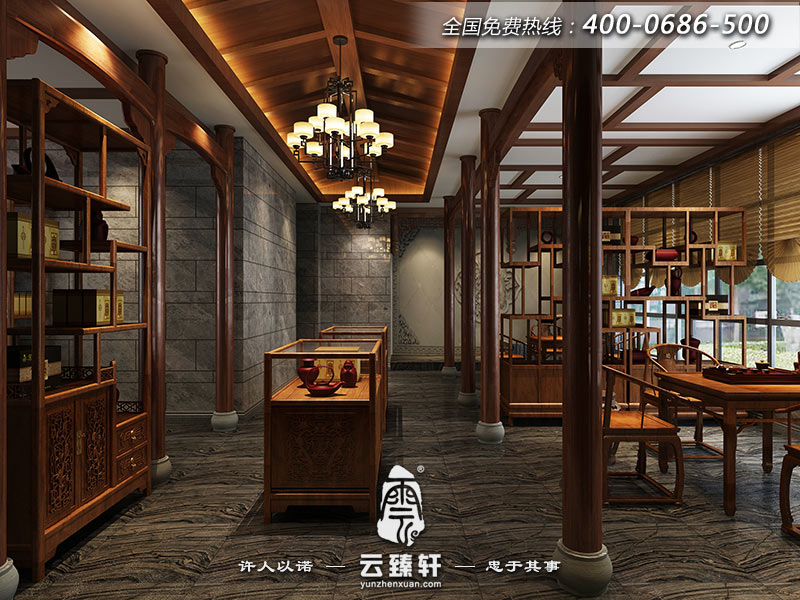 茶館一樓過道裝修效果圖