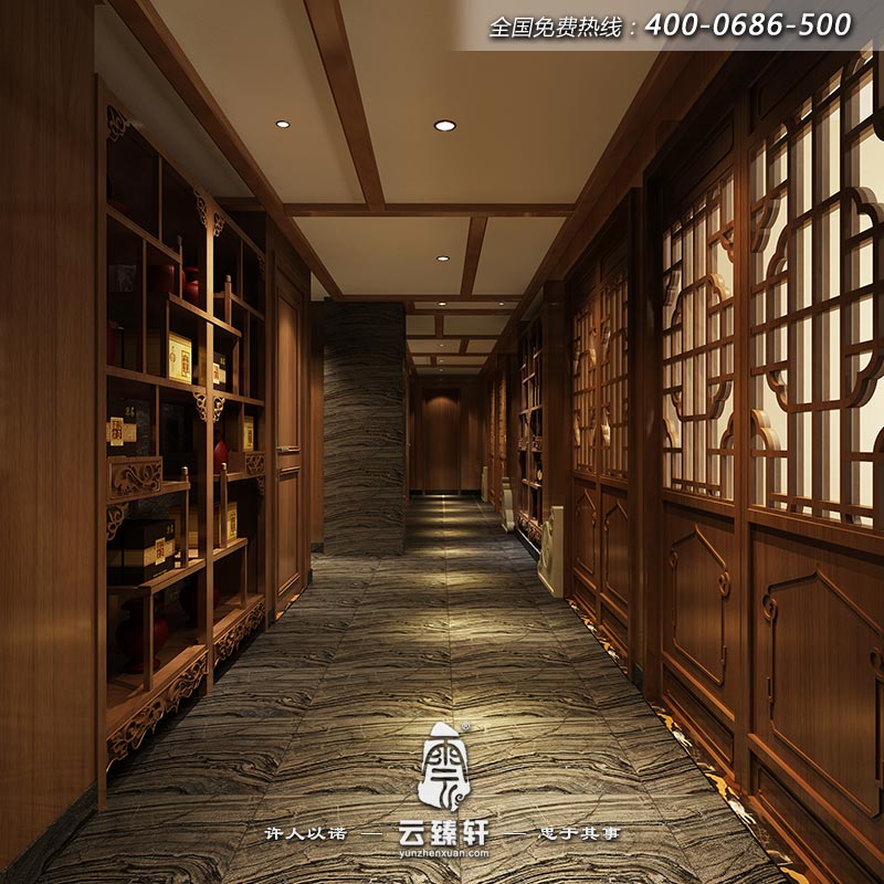 茶館過道的裝修效果圖