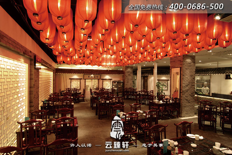 中式餐廳大堂裝修設(shè)計(jì)