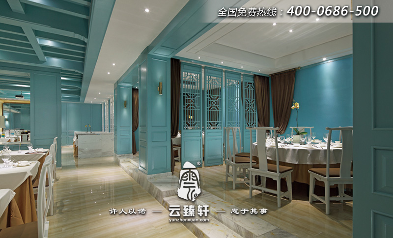 中式餐廳包廂與過道設計