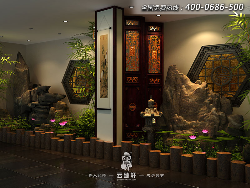 三樓展廳的景觀設(shè)計(jì)效果圖