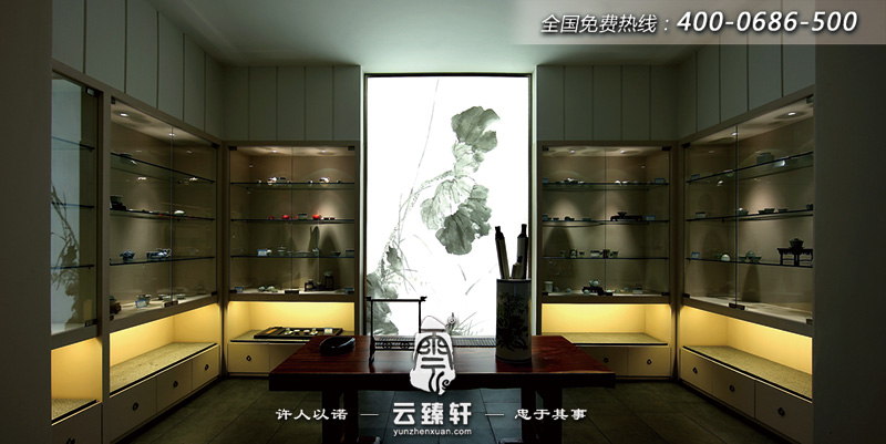 古色古香的茶具擺放設計