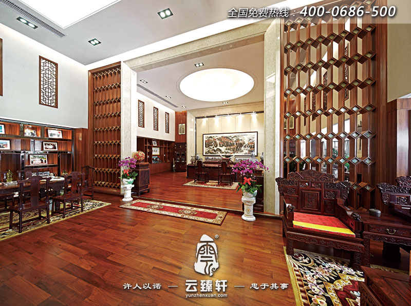 董事長辦公室中式文化氣息濃厚