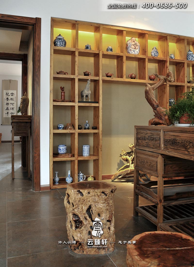 中式辦公室茶室的設(shè)計圖片