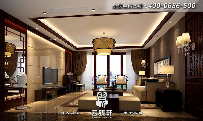 現(xiàn)代中式風(fēng)格客廳效果圖