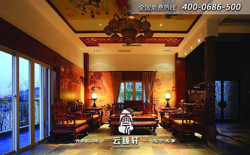 別墅大堂設(shè)計效果圖