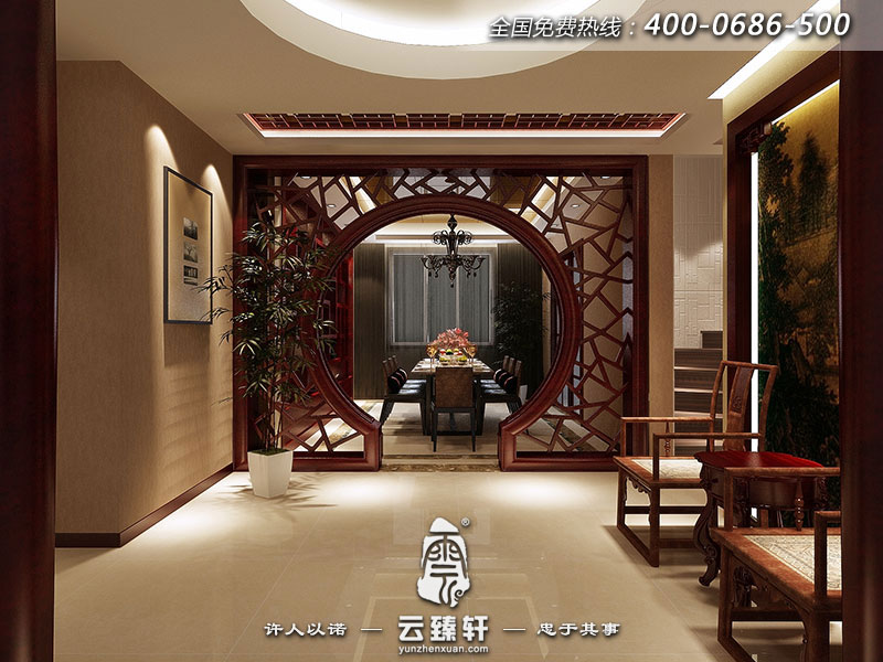 新中式餐廳裝修圖片