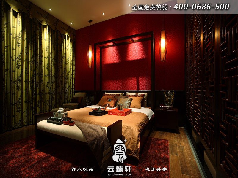 中式別墅設(shè)計(jì)臥室設(shè)計(jì)效果圖