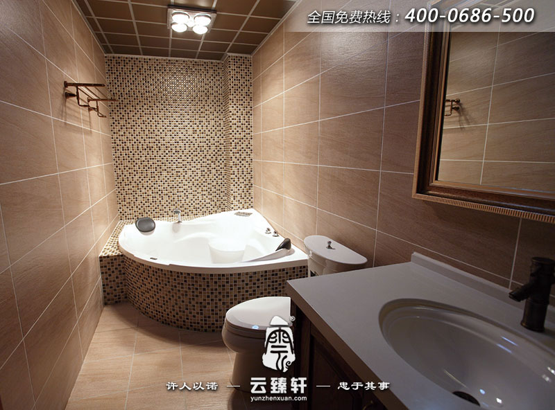 新中式衛(wèi)生間裝飾圖片