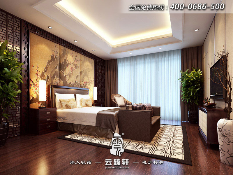 新中式臥室裝修效果圖