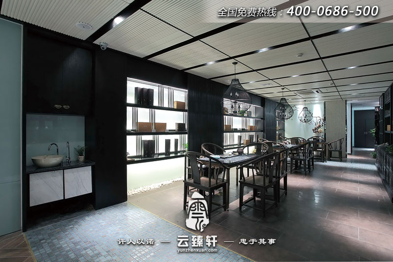 茶樓大廳區(qū)域設(shè)計效果圖