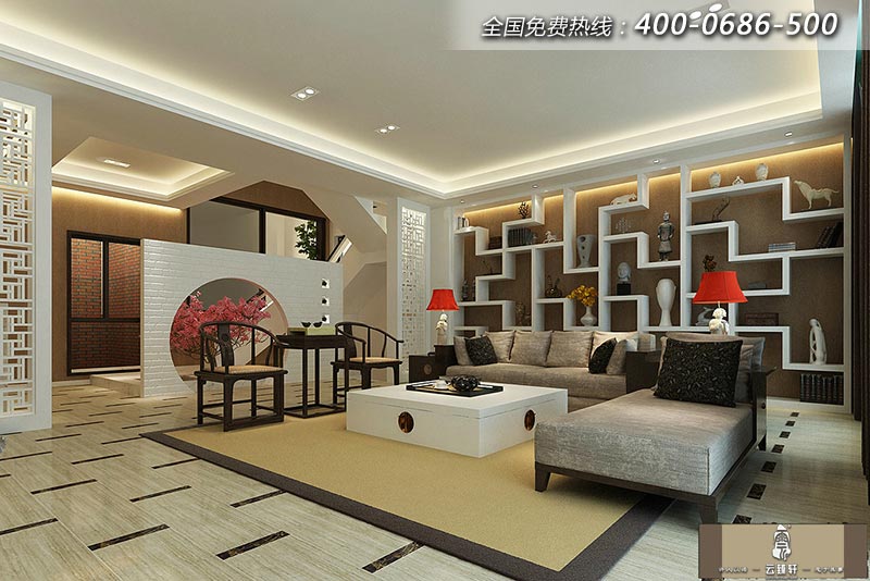 別墅中式裝修風格效果圖