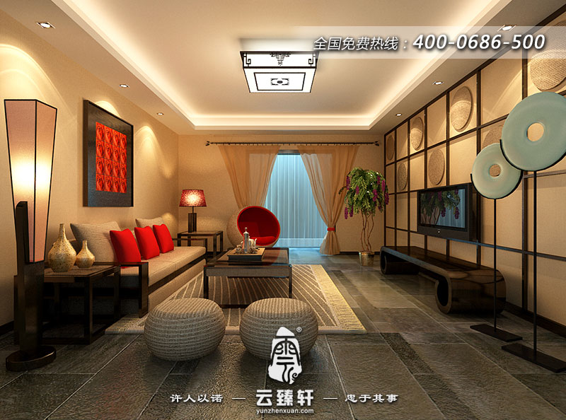 原木色新中式裝修風(fēng)格效果圖