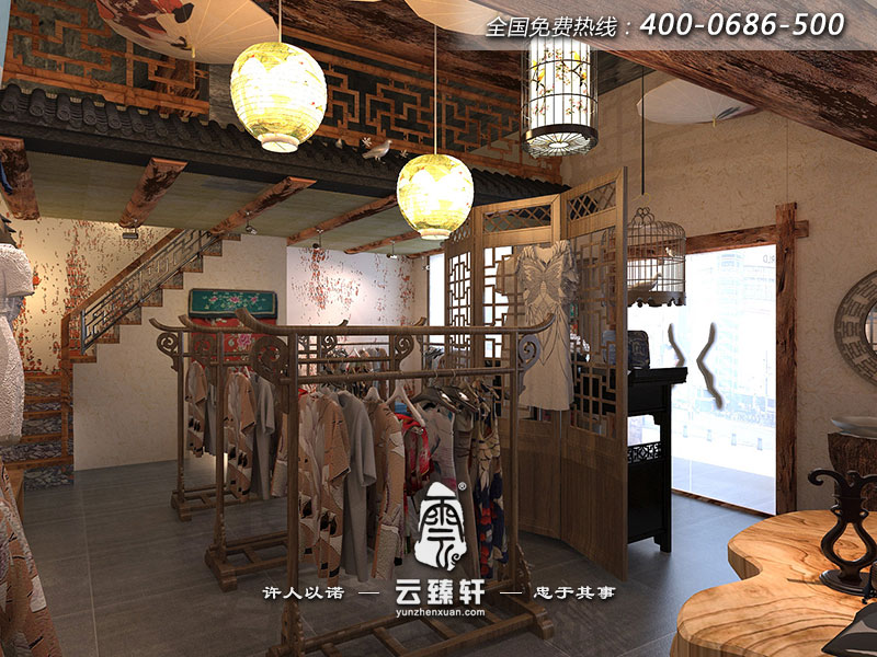 店鋪古典中式裝修效果圖