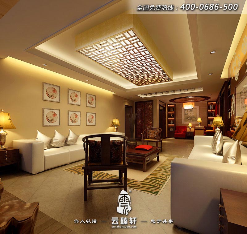 新中式家裝設(shè)計(jì)效果圖