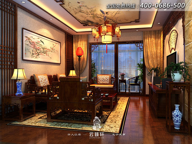 中式古典裝修吊頂效果圖