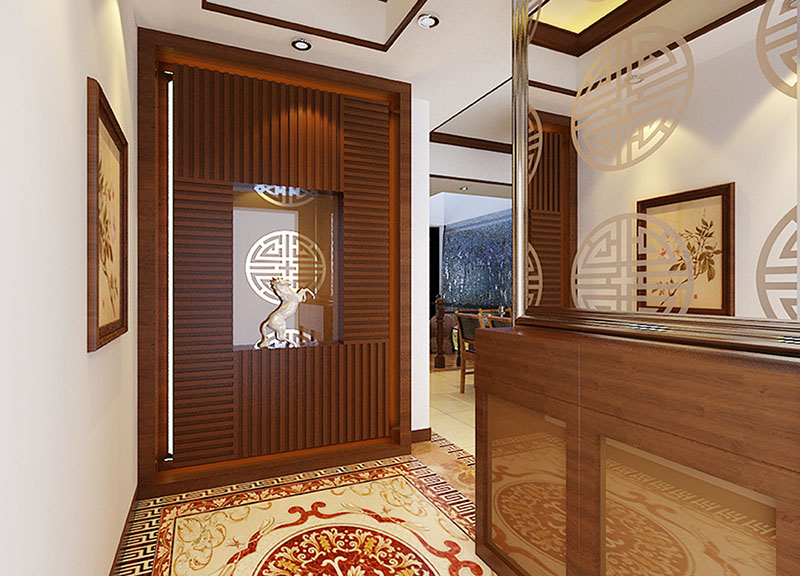 正對門玄關風水效果圖