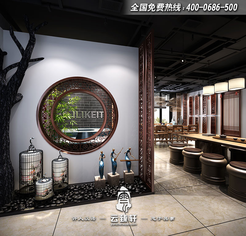 空調(diào)風(fēng)口中式展廳門廳設(shè)計(jì)效果圖