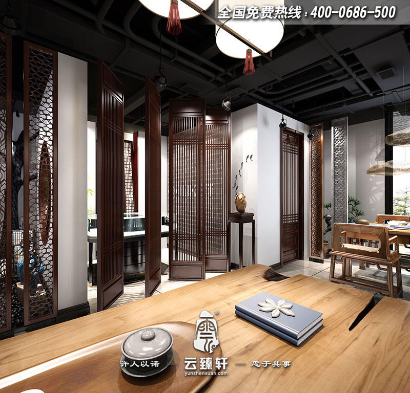 空調(diào)風(fēng)口中式展廳大堂設(shè)計(jì)效果圖