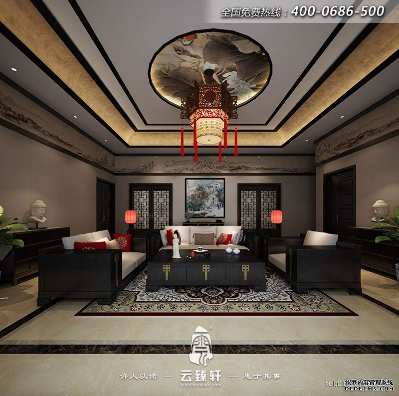 中式風格客廳裝修設計效果圖