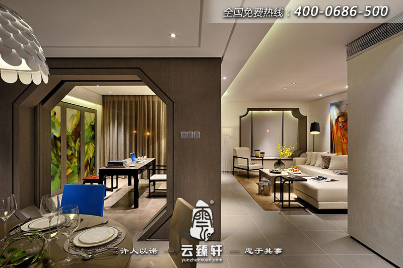 新中式家居設計效果圖