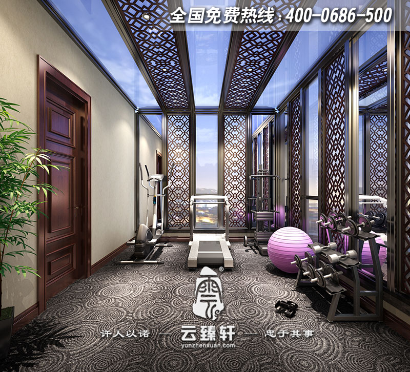 別墅三層陽光房健身房設計效果圖