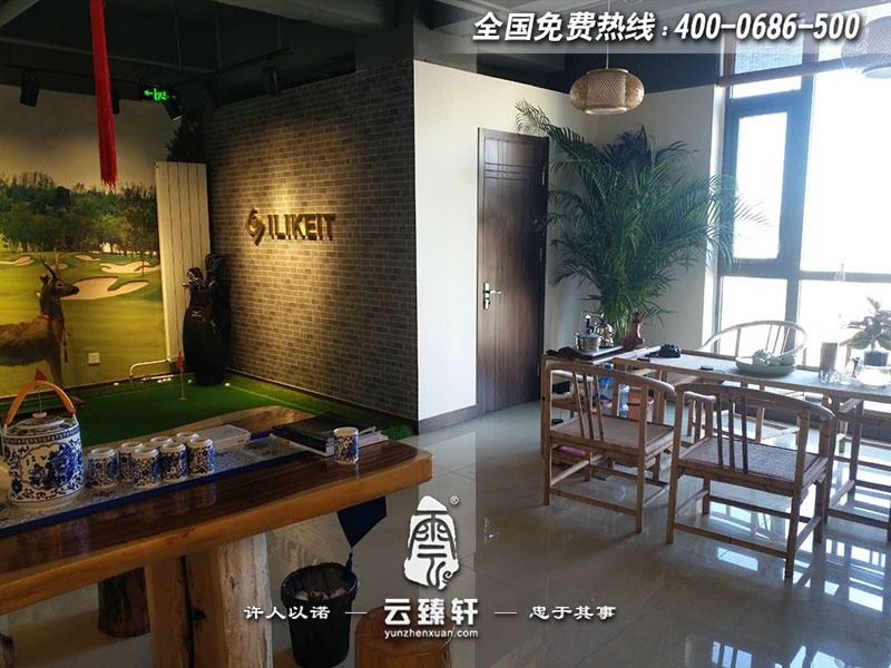 空調(diào)風(fēng)口中式展廳大堂一角展示區(qū)