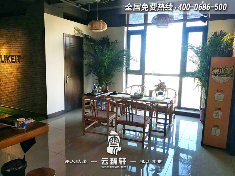 空調(diào)風(fēng)口中式展廳大堂接待處展示區(qū)