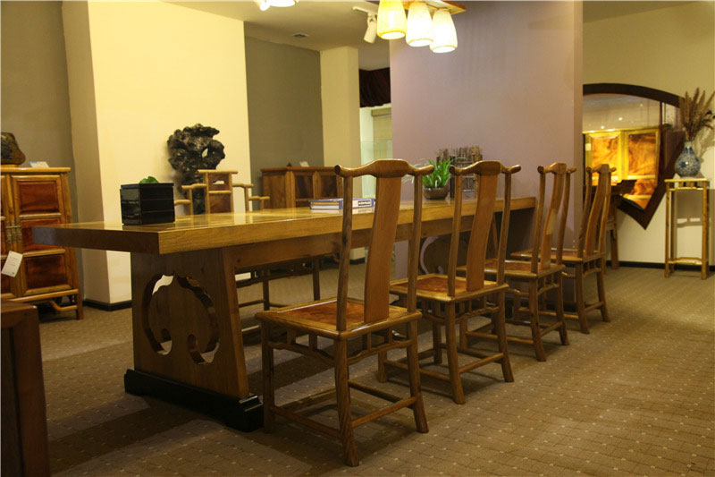 如意紋大畫案家具圖片